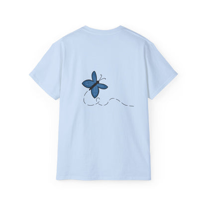 Unisex Ultra Cotton Tee (Blue Butterfly)