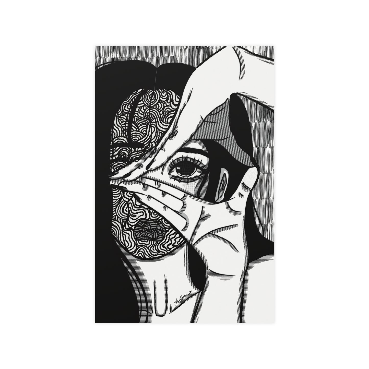 Vertical Matte Poster - Illusions