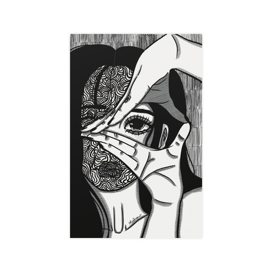 Vertical Matte Poster - Illusions