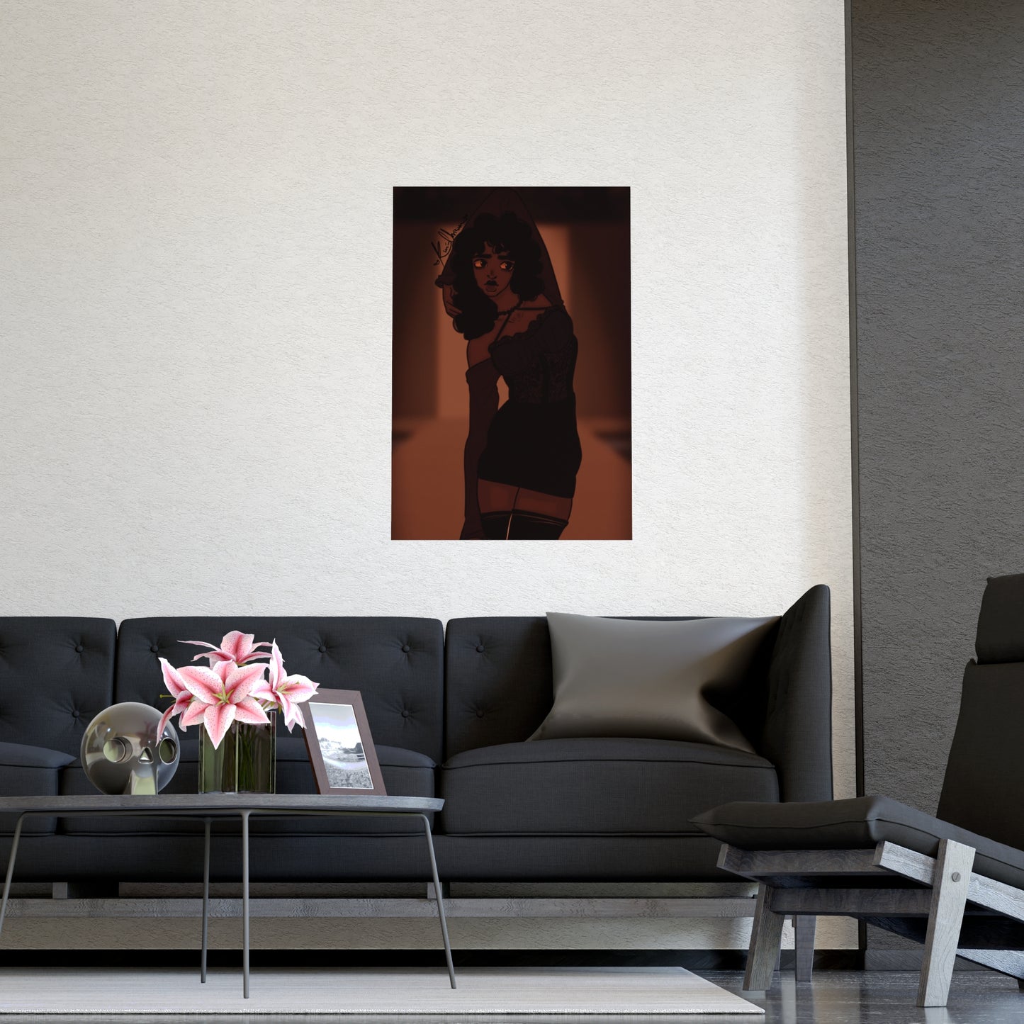 Vertical Matte Poster - Model