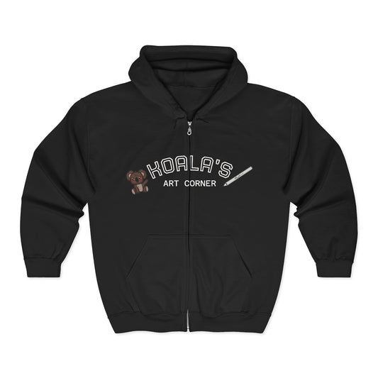 Unisex Heavy Blend™ Full Zip Hooded Sweatshirt (Rose)