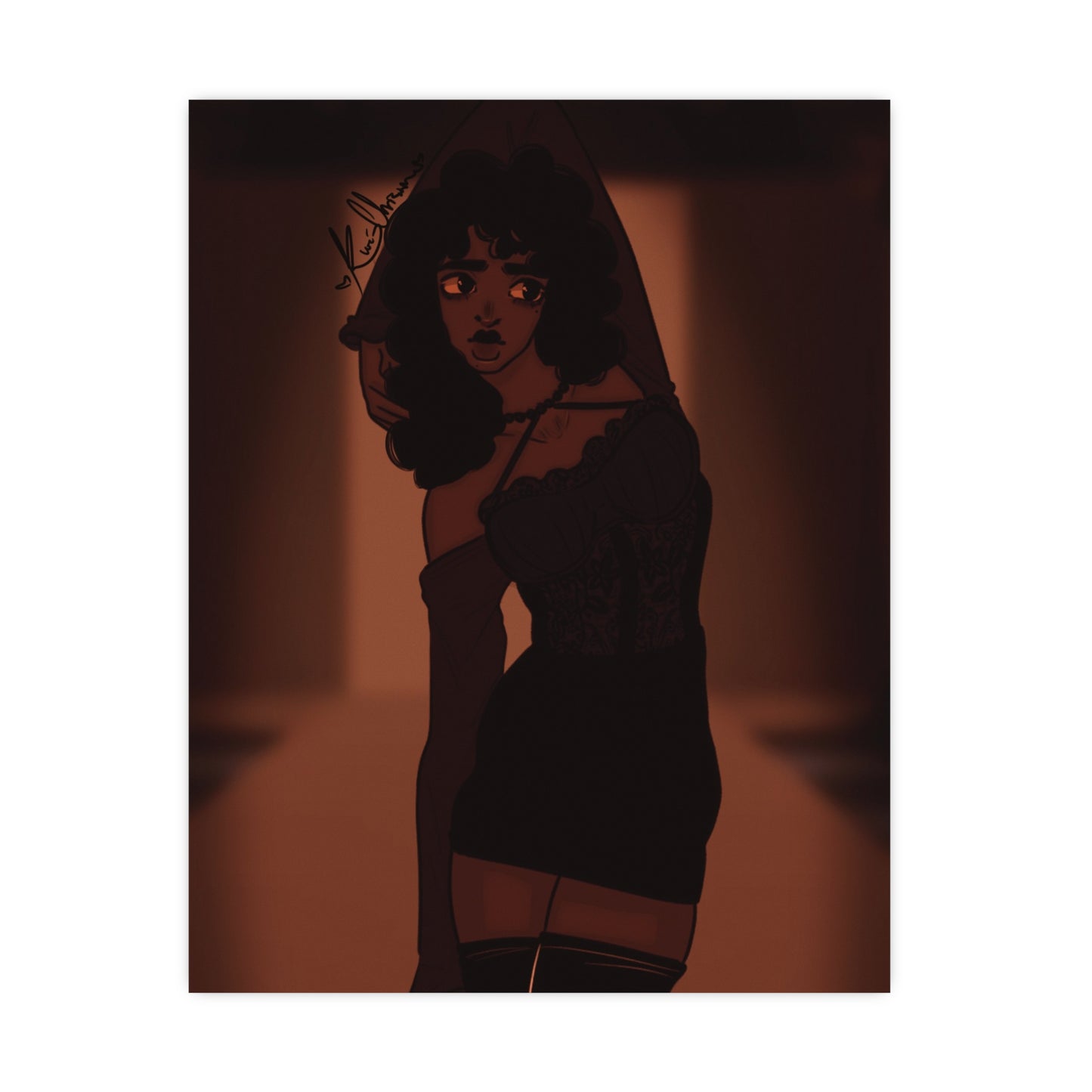 Vertical Matte Poster - Model