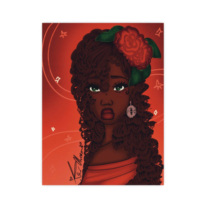 Vertical Matte Poster - Rose