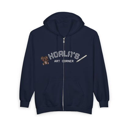 Unisex Heavy Blend™ Full Zip Hooded Sweatshirt (Space)