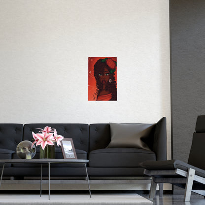 Vertical Matte Poster - Rose