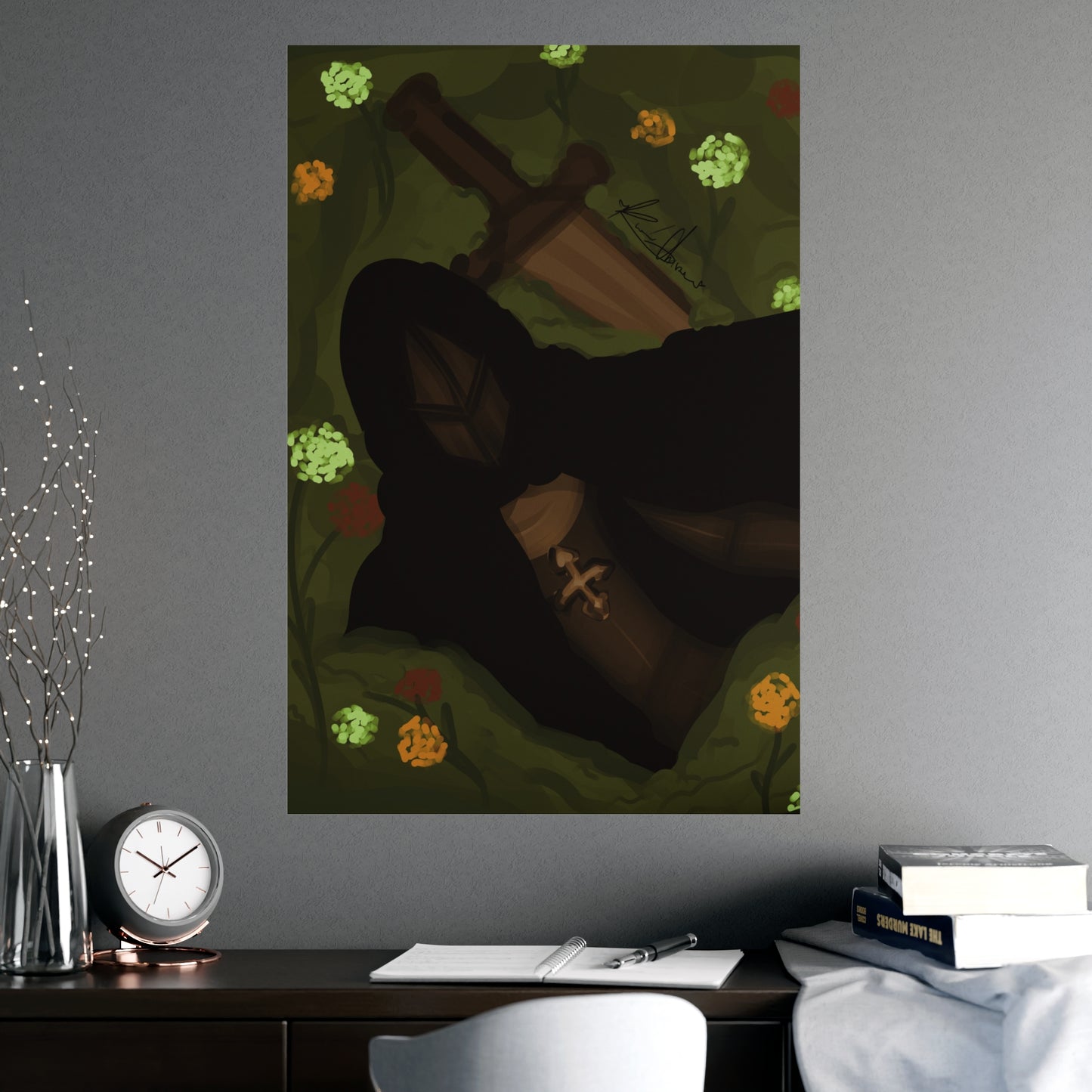 Vertical Matte Poster - Knight