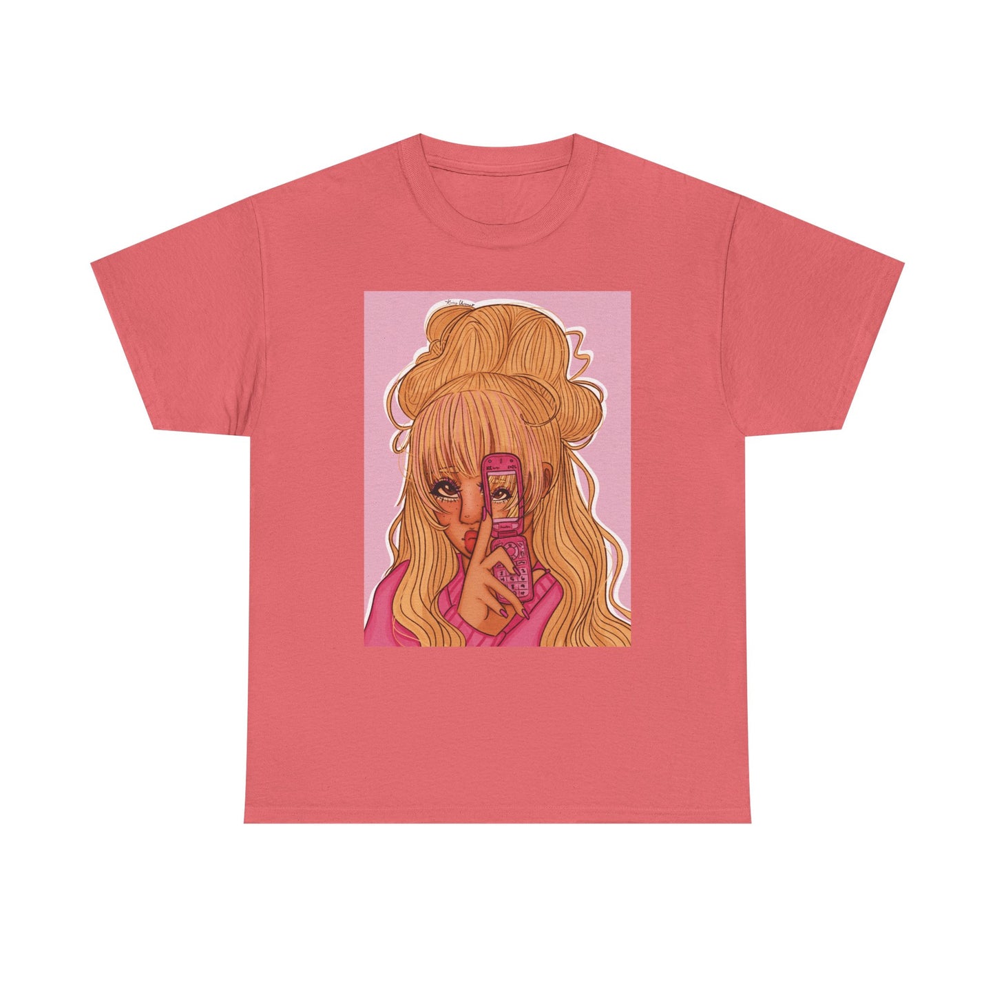 Unisex Heavy Cotton Tee (Pink 90’s Girl)