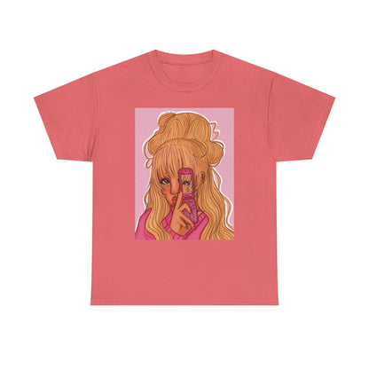 Unisex Heavy Cotton Tee (Pink 90’s Girl)