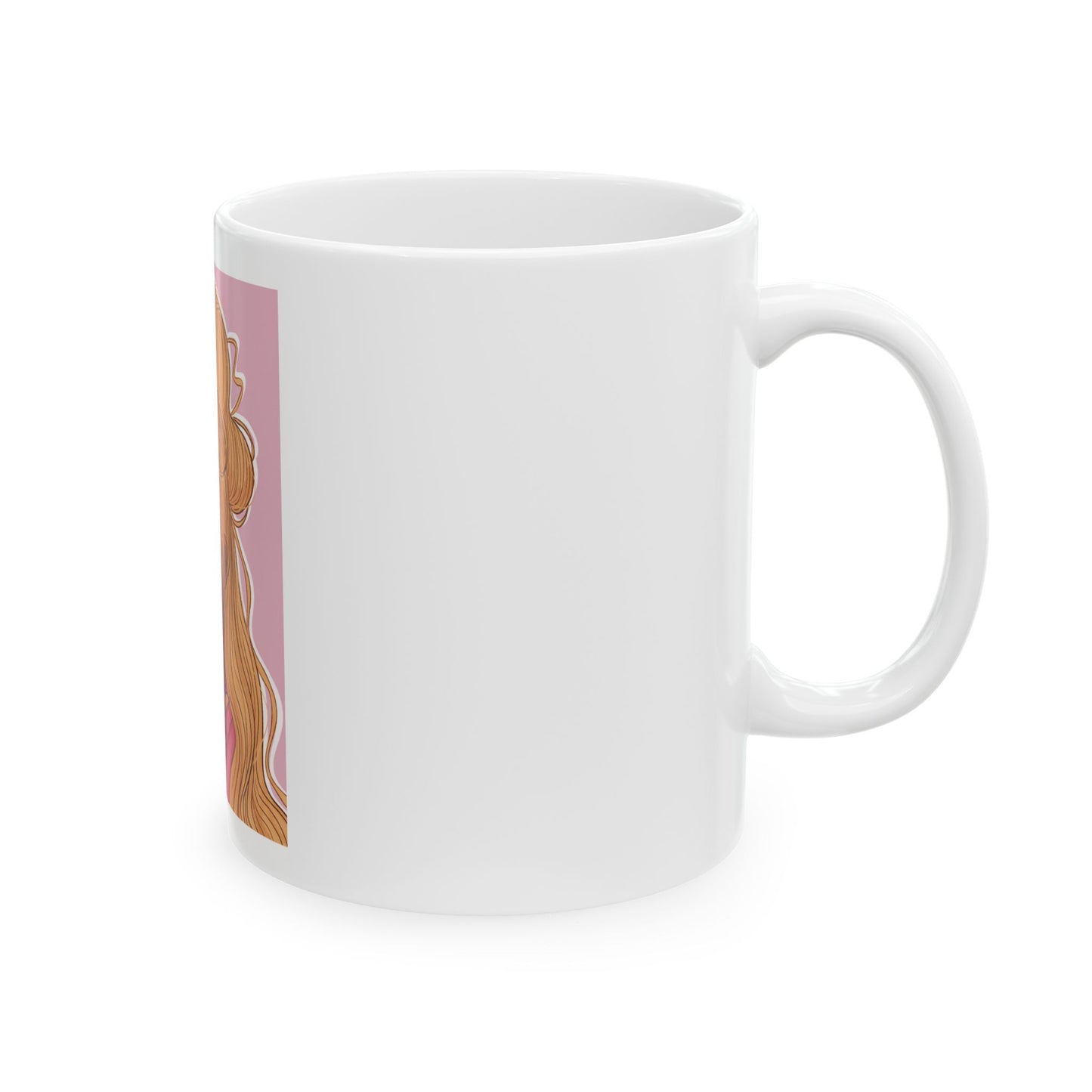 Ceramic Mug, (11oz, 15oz) - Pink 90’s Girl