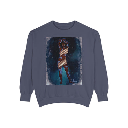 Unisex Garment-Dyed Sweatshirt (Space)