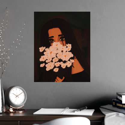 Vertical Matte Poster - Flowers