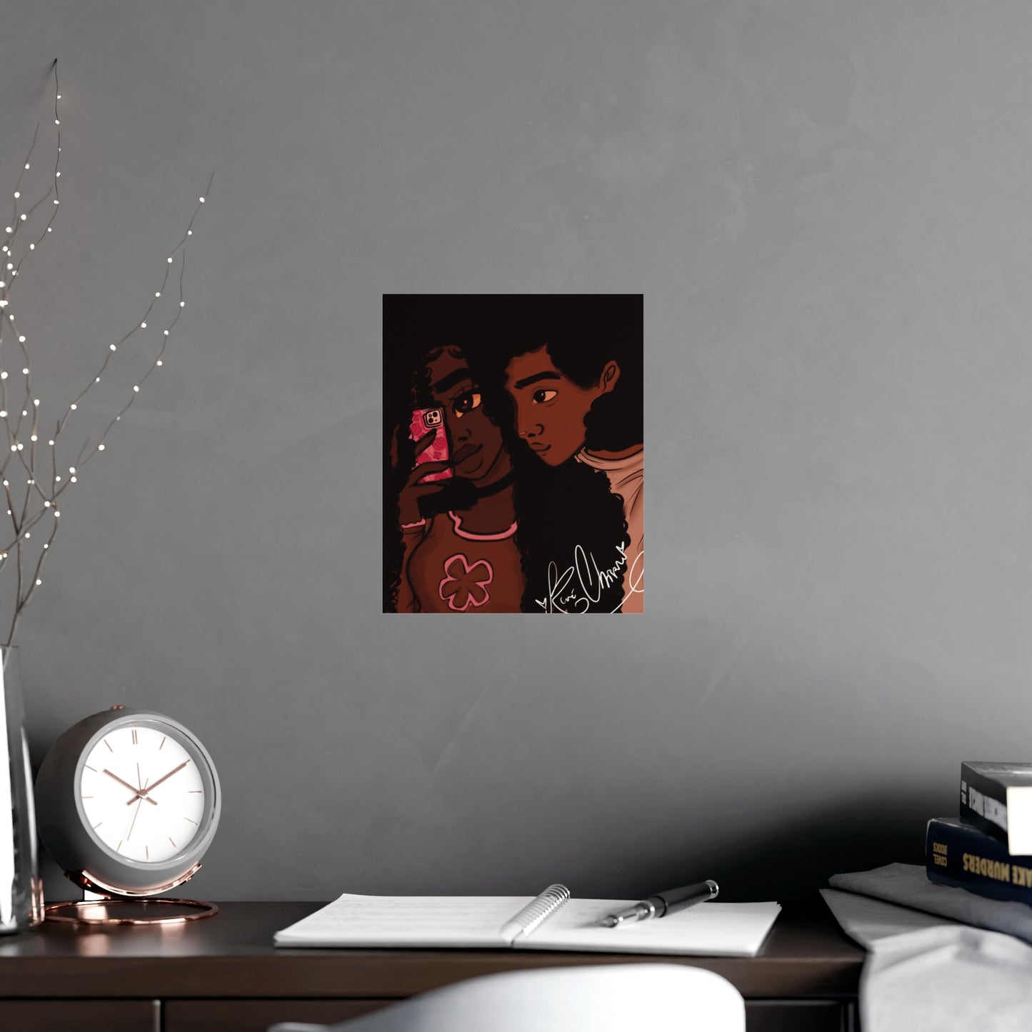 Vertical Matte Poster - Black Love