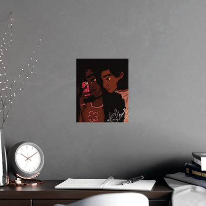 Vertical Matte Poster - Black Love