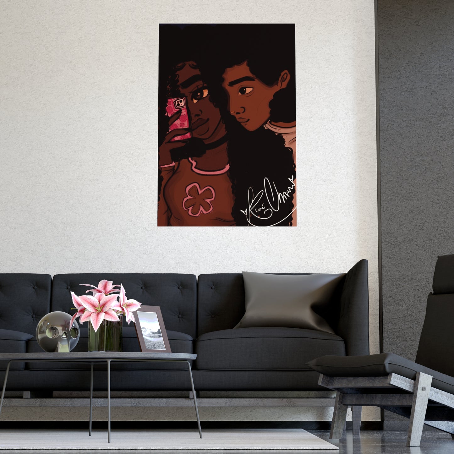 Vertical Matte Poster - Black Love