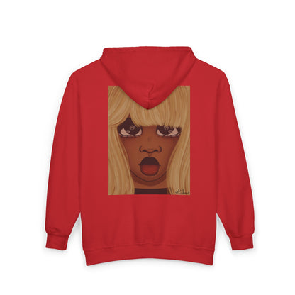 Unisex Zip Up Sweatshirt - Heart Eyes