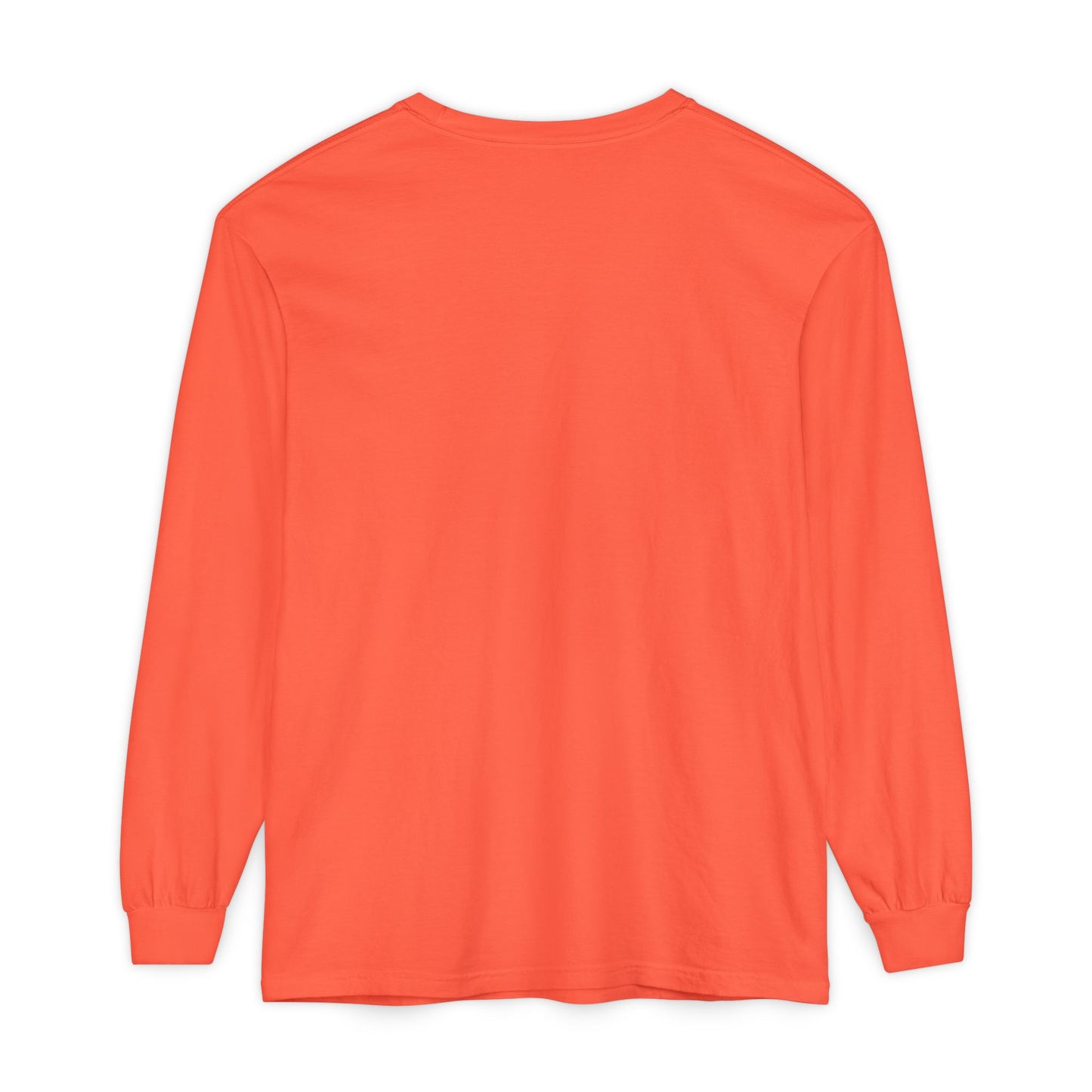 Unisex Garment-dyed Long Sleeve T-Shirt (Rose)