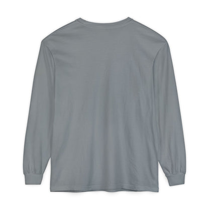 Unisex Garment-dyed Long Sleeve T-Shirt (Addiction)