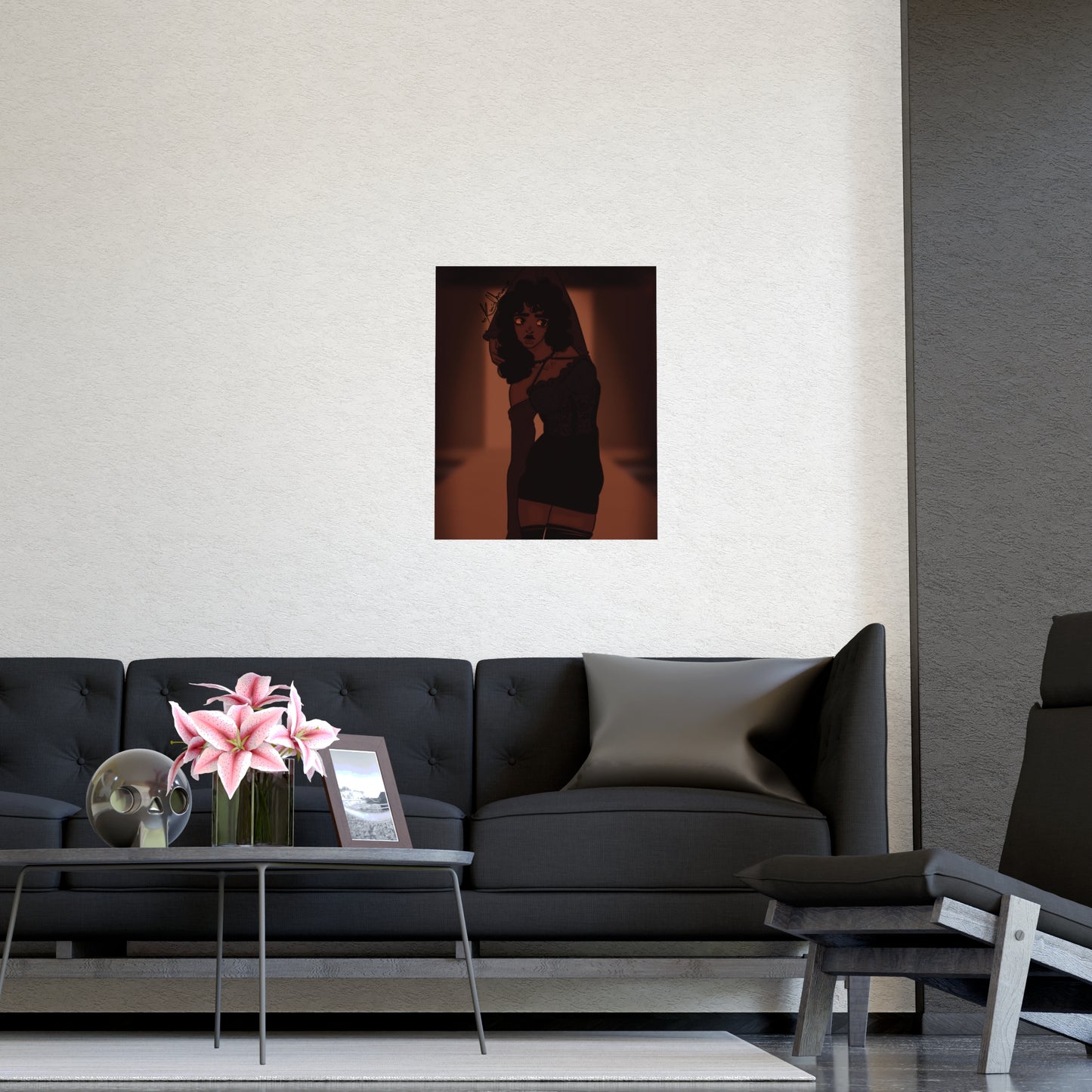 Vertical Matte Poster - Model