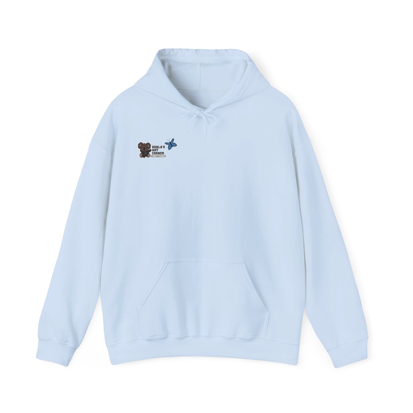 Unisex Heavy Blend™ Hooded Sweatshirt (Blue Butterfly)