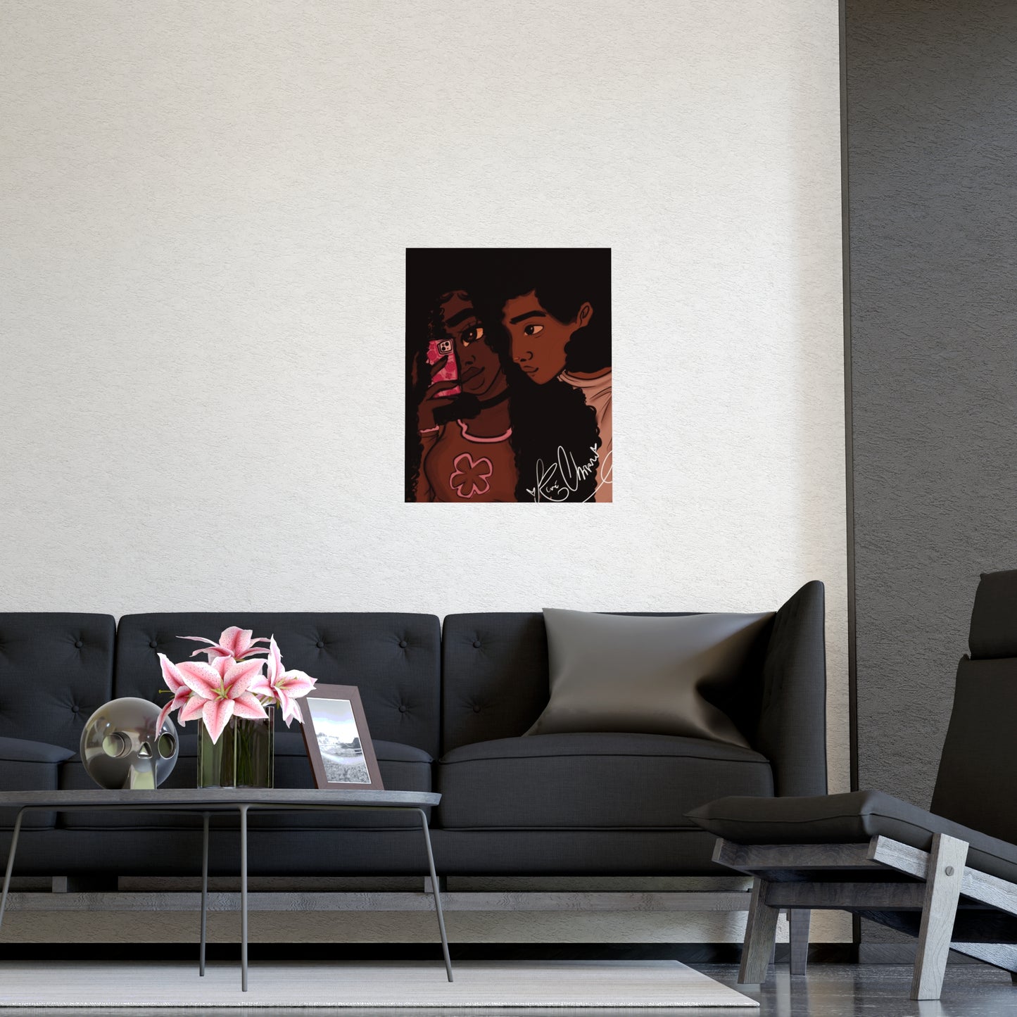 Vertical Matte Poster - Black Love