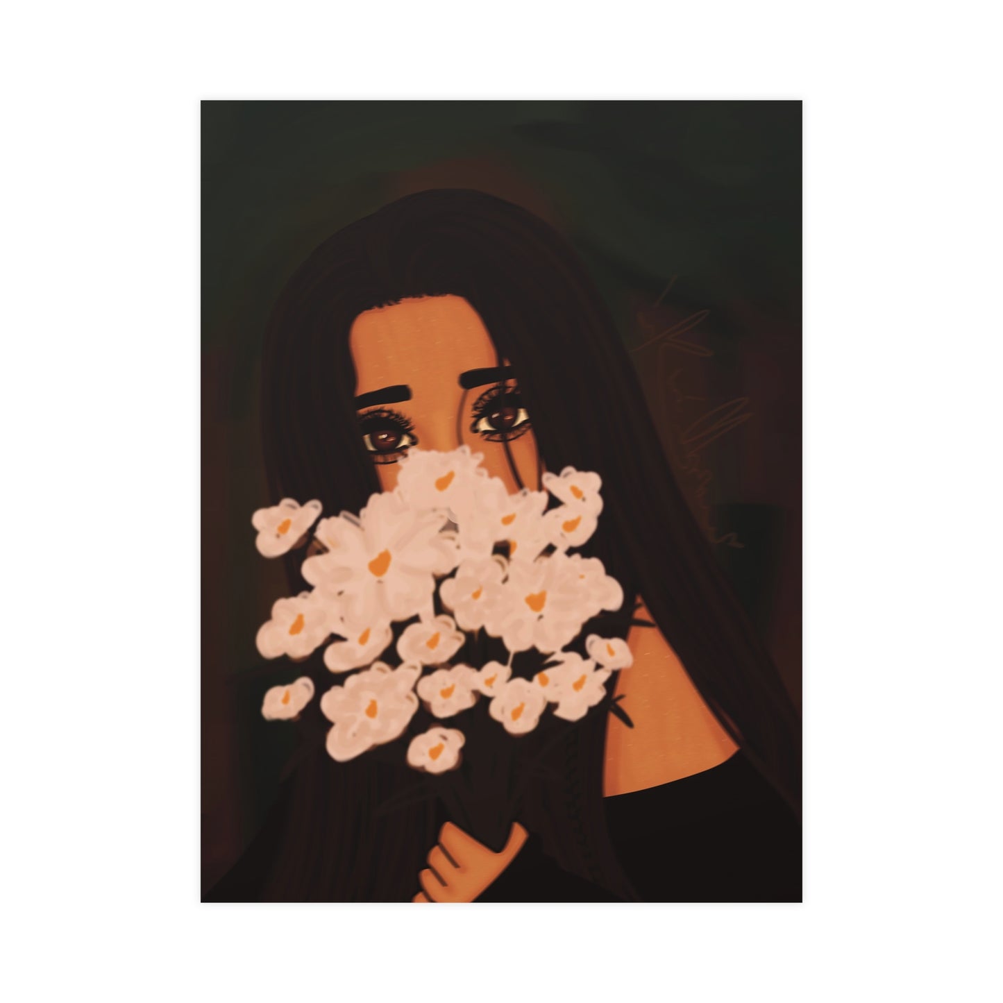 Vertical Matte Poster - Flowers