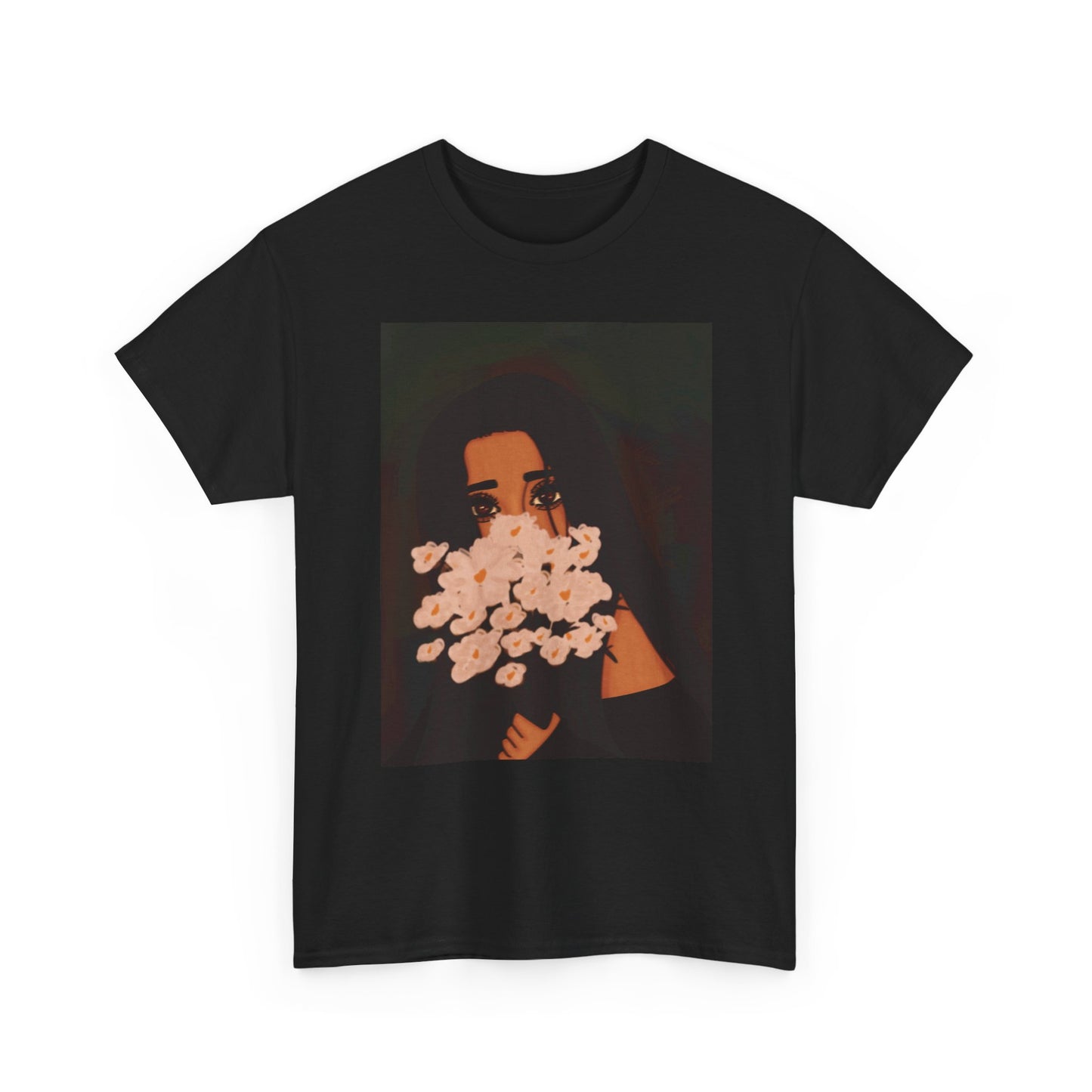 Unisex Heavy Cotton Tee (Flowers)