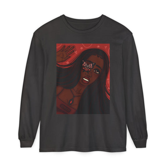 Unisex Garment-dyed Long Sleeve T-Shirt (Transformation)