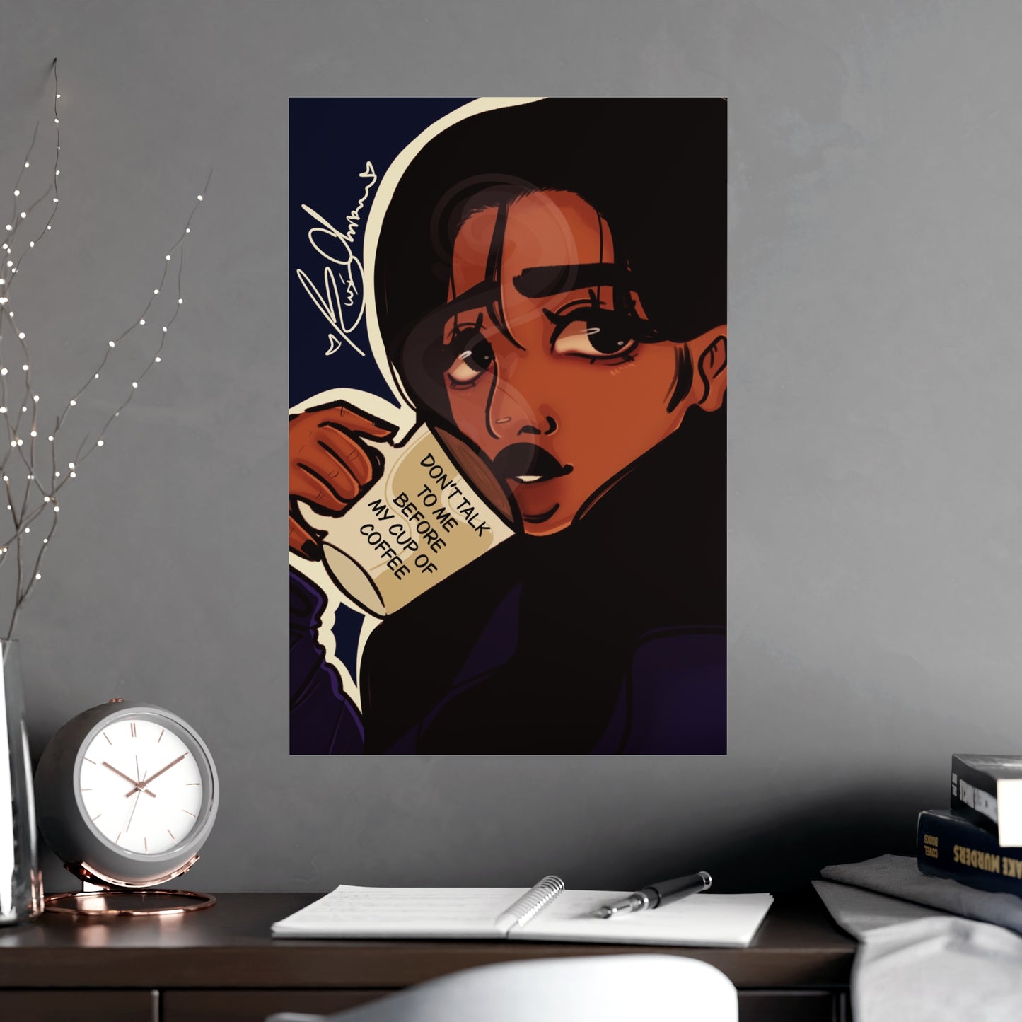 Vertical Matte Poster - Coffee