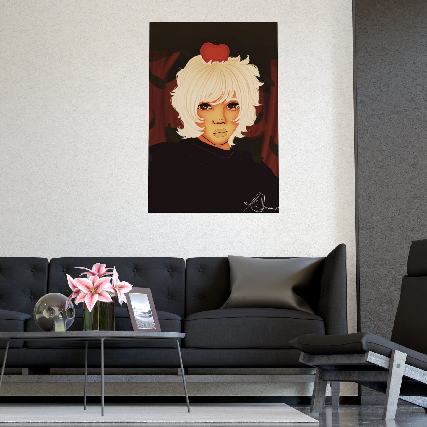 Vertical Matte Poster - Apple