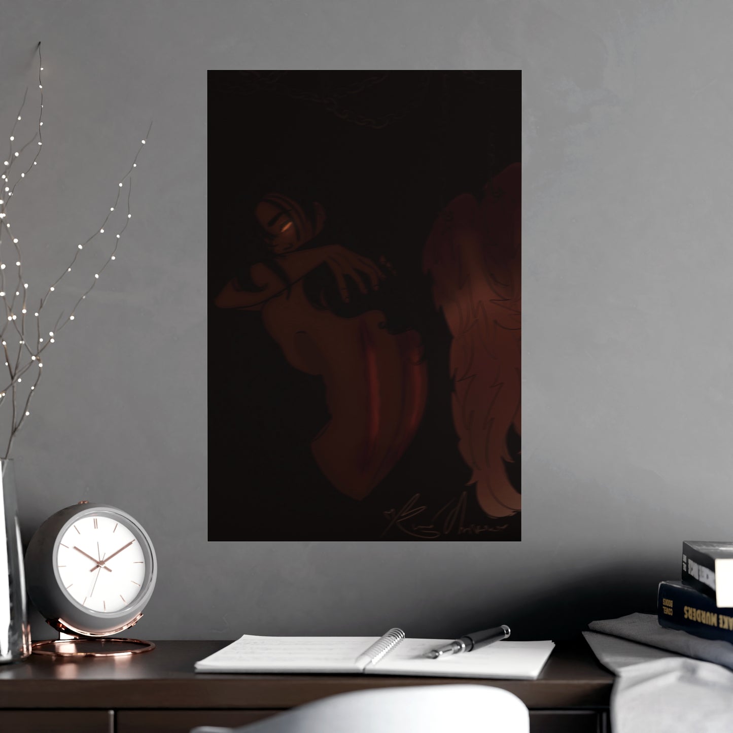 Vertical Matte Poster - Wounded Angel