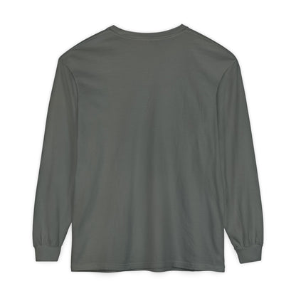 Unisex Garment-dyed Long Sleeve T-Shirt (A Quiet Moment)