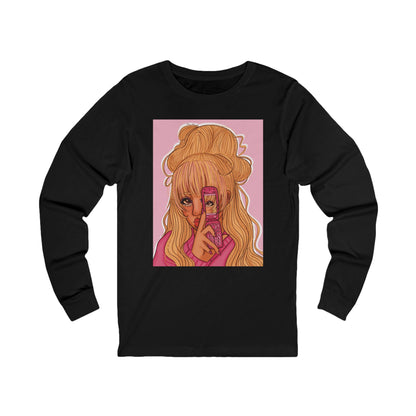 Unisex Jersey Long Sleeve Tee (Pink 90’s Girl)