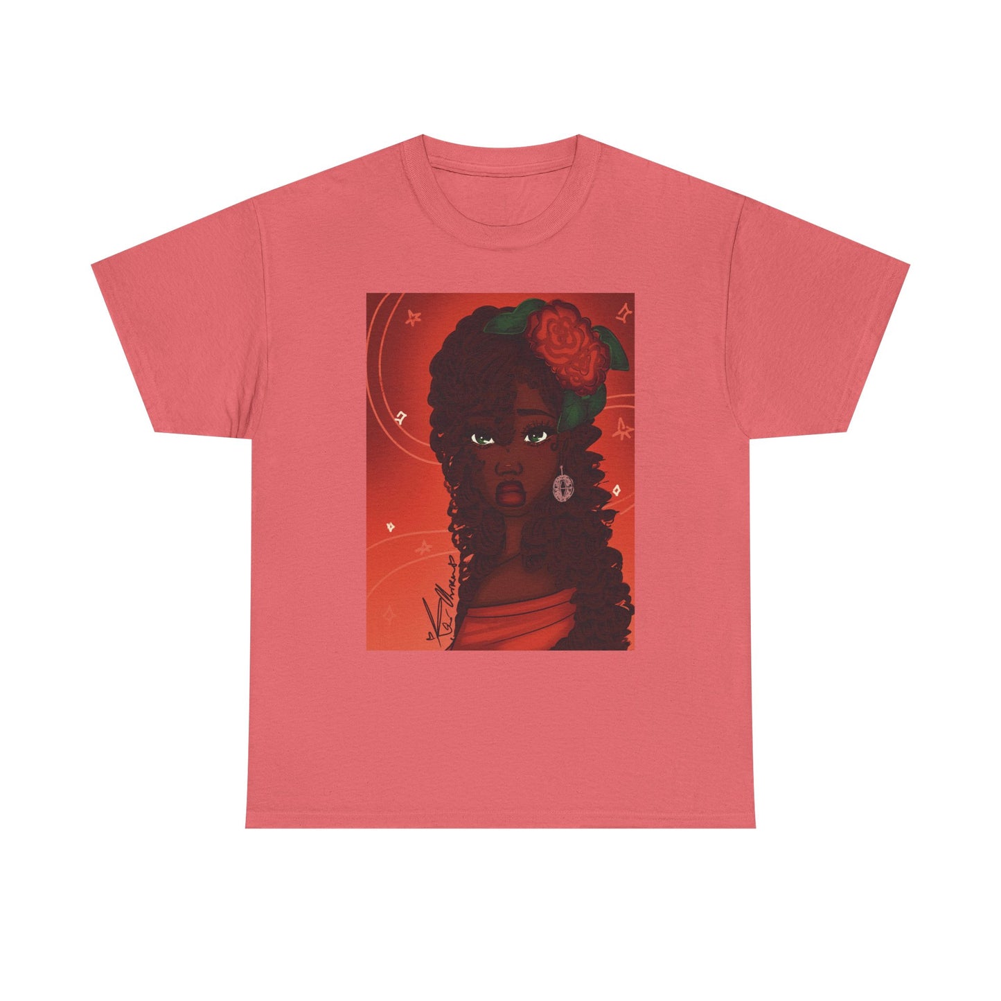 Unisex Heavy Cotton Tee (Rose)