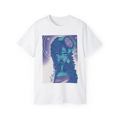 Unisex Ultra Cotton Tee (Blue Rose)