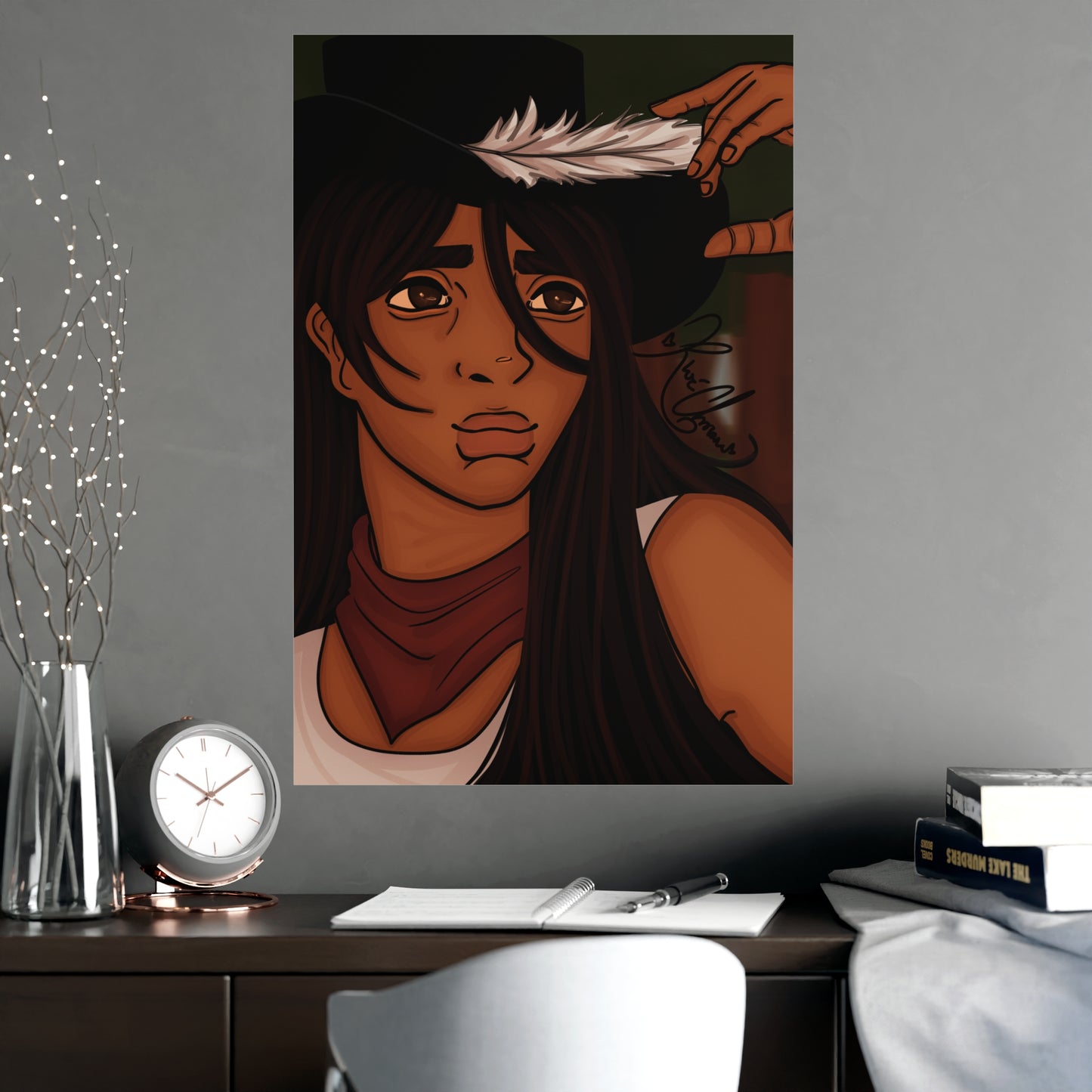 Vertical Matte Poster - Cowboy