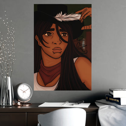 Vertical Matte Poster - Cowboy