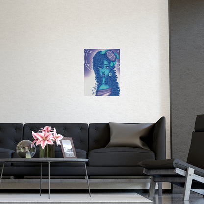 Vertical Matte Poster - Blue Rose