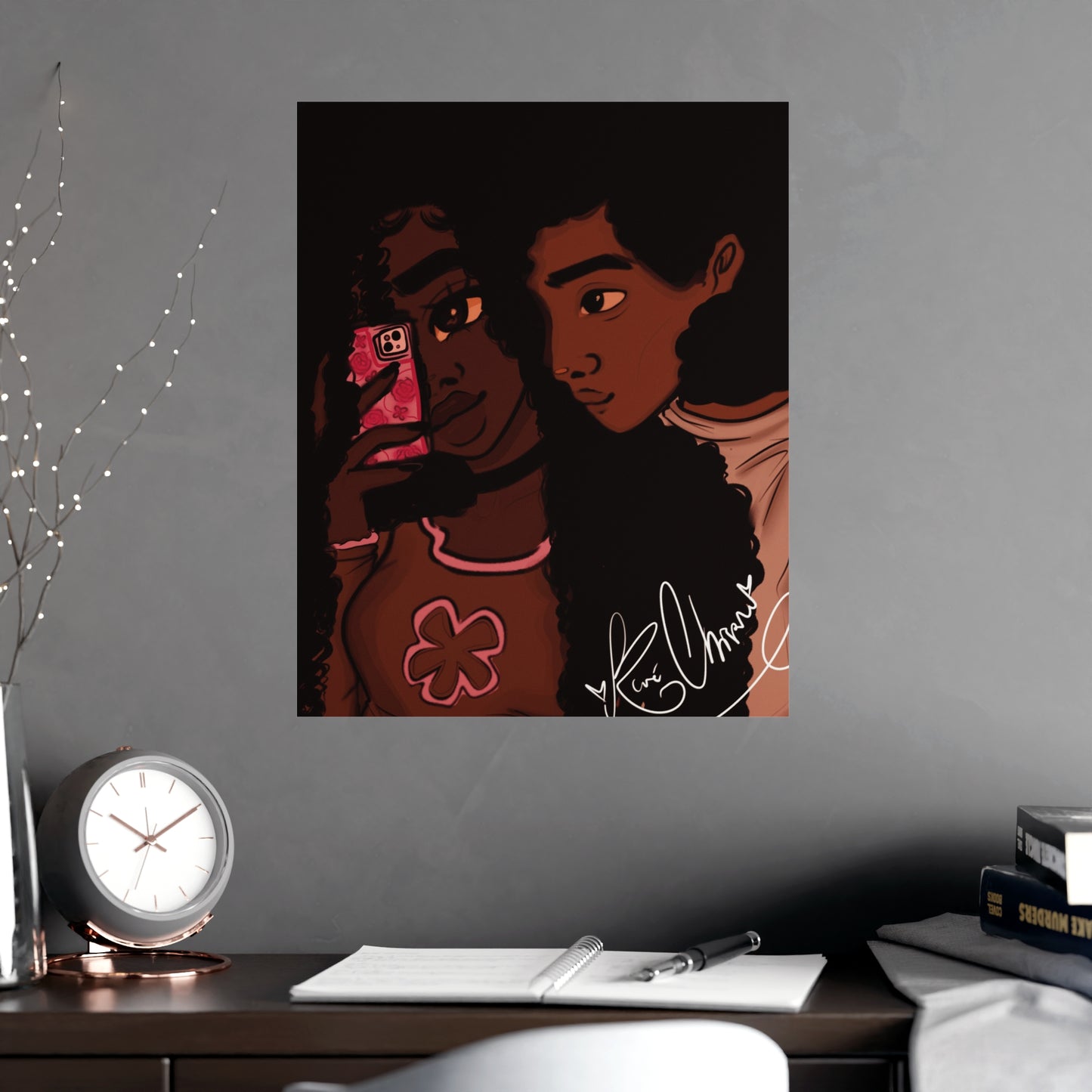 Vertical Matte Poster - Black Love