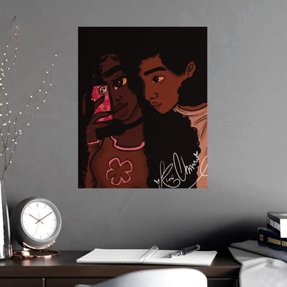 Vertical Matte Poster - Black Love