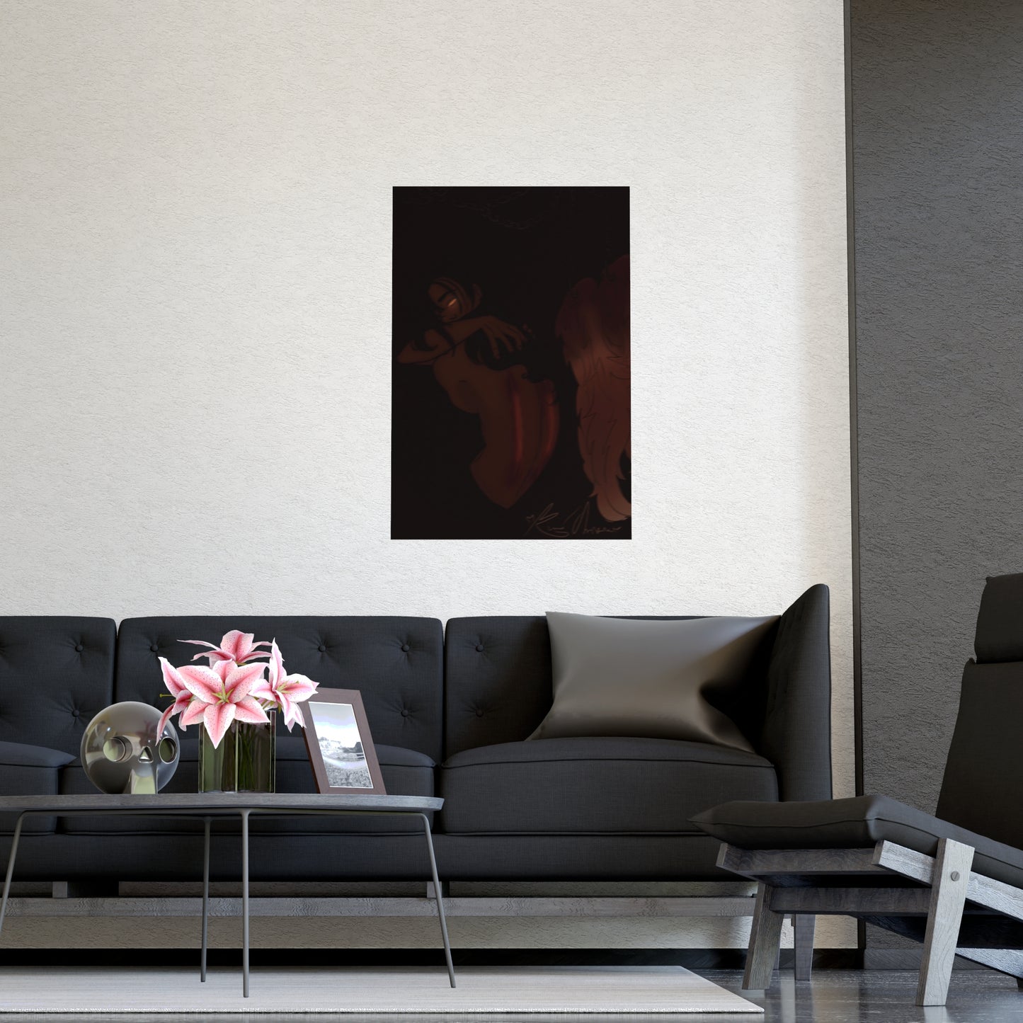 Vertical Matte Poster - Wounded Angel