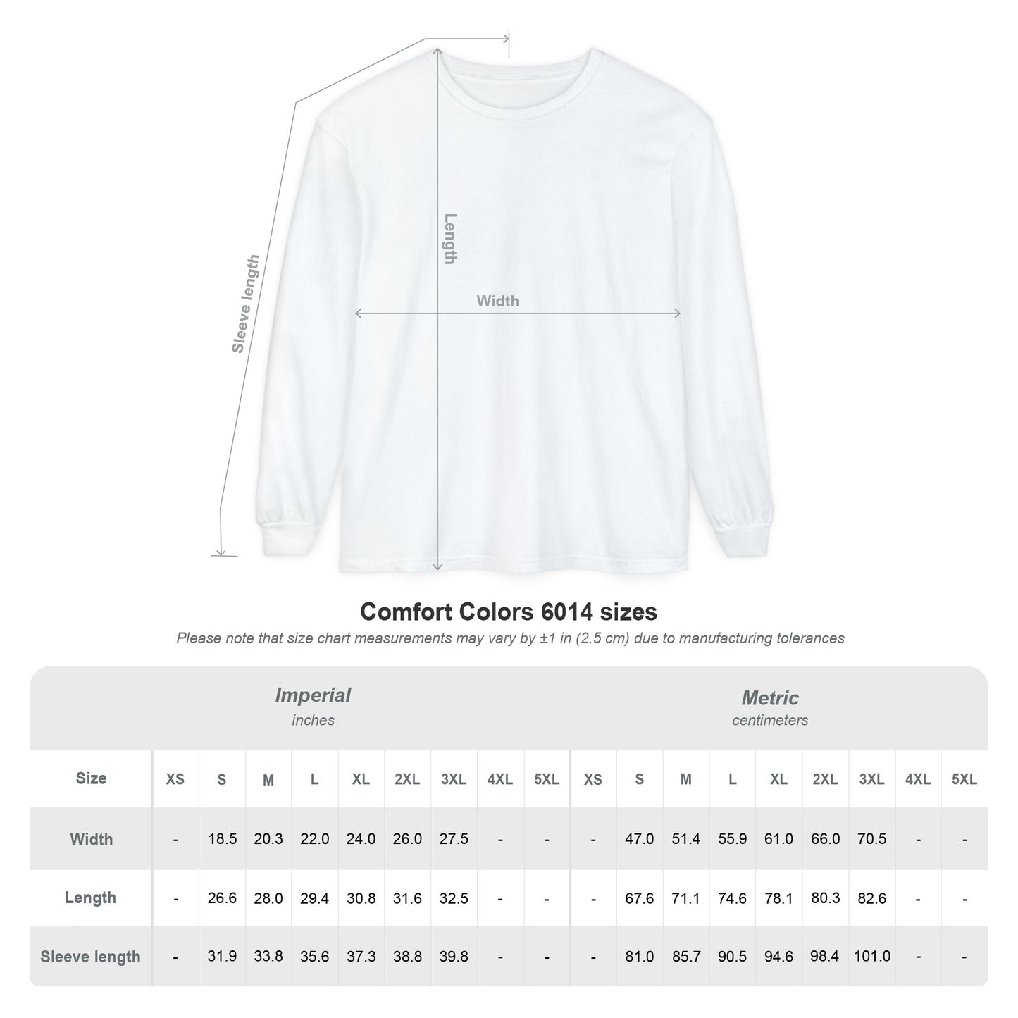 Unisex Garment-dyed Long Sleeve T-Shirt (A Quiet Moment)