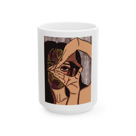 Ceramic Mug, (11oz, 15oz) - Illusions [color]