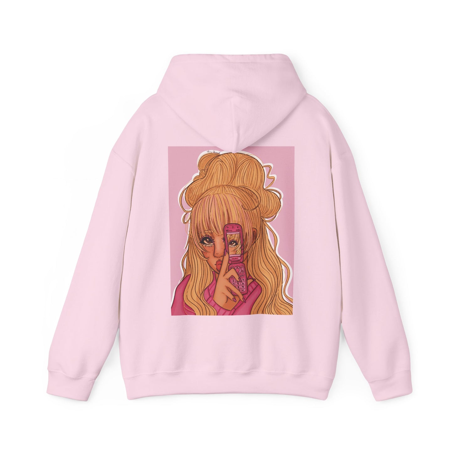 Unisex Heavy Blend™ Hooded Sweatshirt (Pink 90’s Girl)