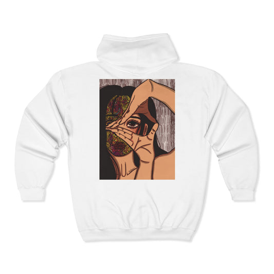 Unisex Zip Up Sweatshirt - Illusions [color]