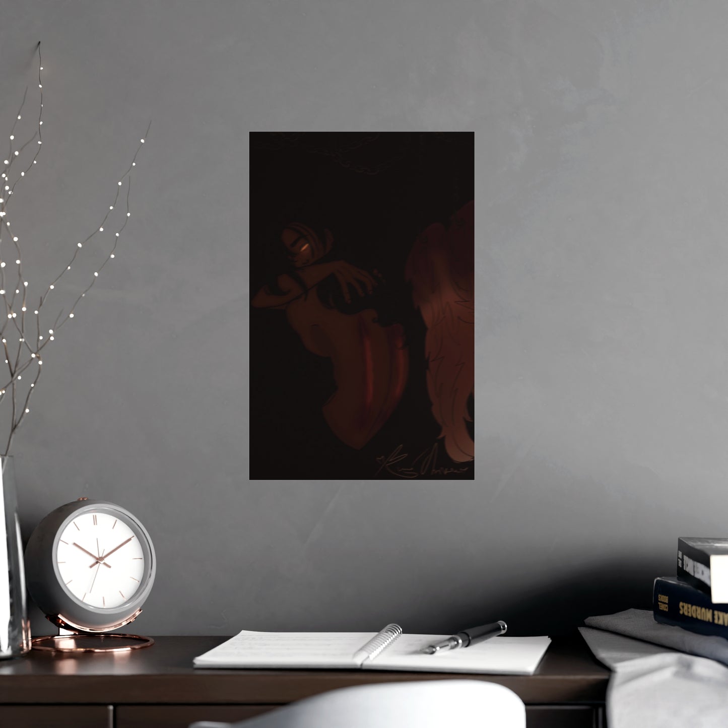 Vertical Matte Poster - Wounded Angel