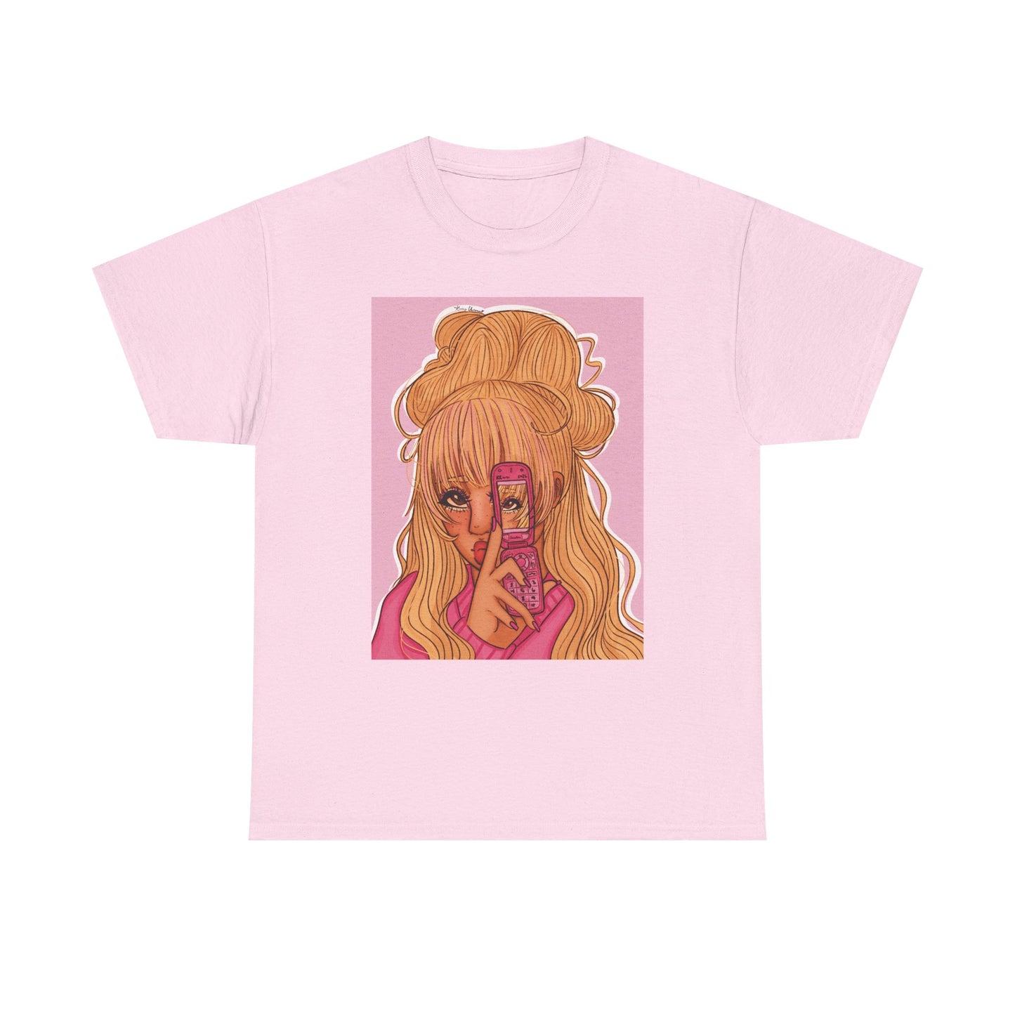 Unisex Heavy Cotton Tee (Pink 90’s Girl)