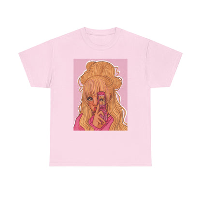Unisex Heavy Cotton Tee (Pink 90’s Girl)