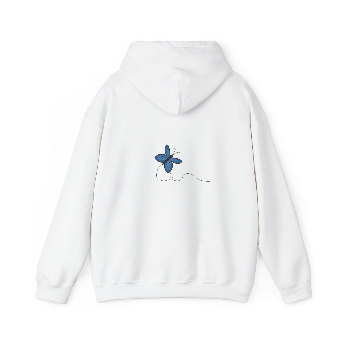 Unisex Heavy Blend™ Hooded Sweatshirt (Blue Butterfly V2)