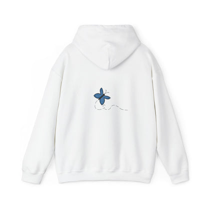 Unisex Heavy Blend™ Hooded Sweatshirt (Blue Butterfly V2)