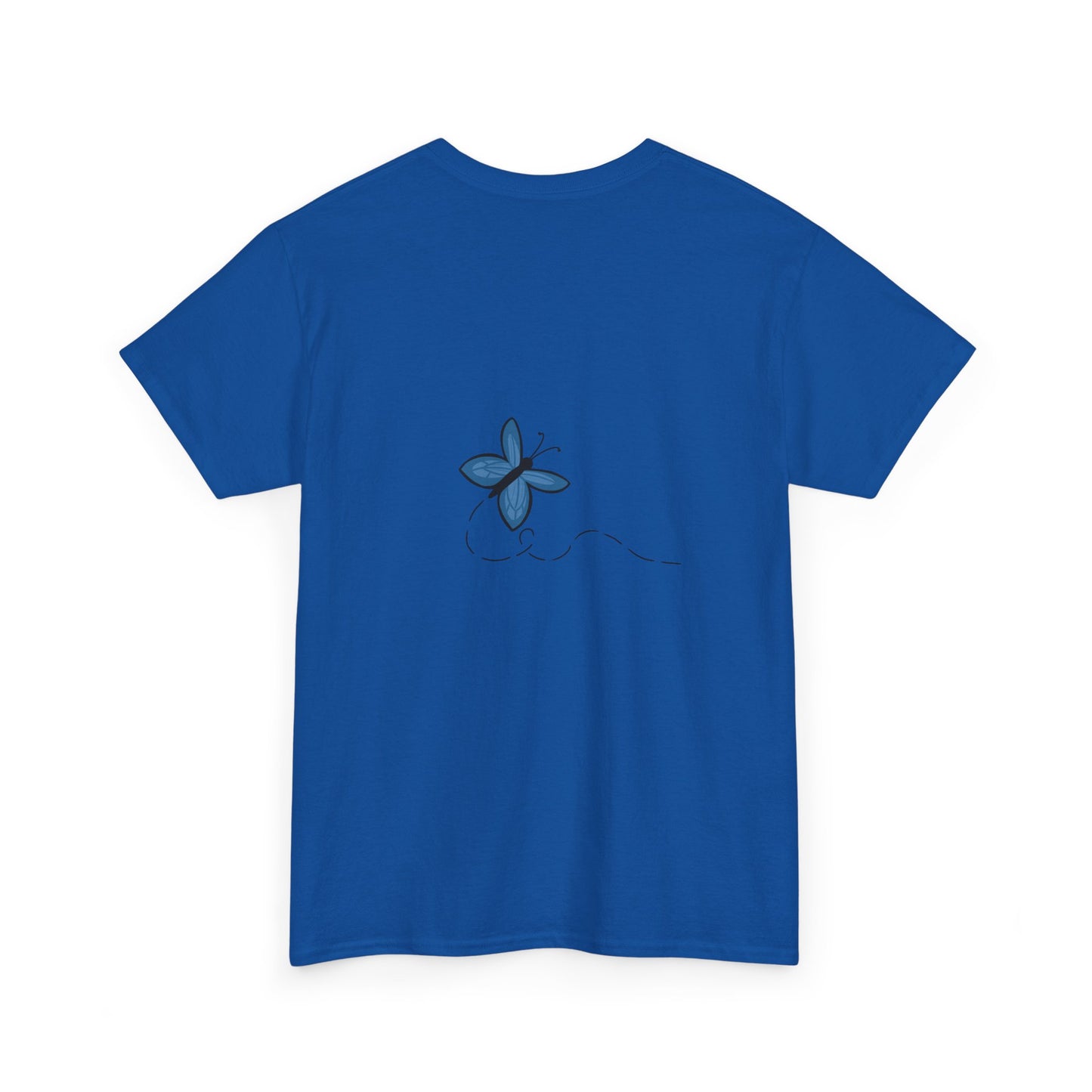 Unisex Heavy Cotton Tee (Blue Butterfly)